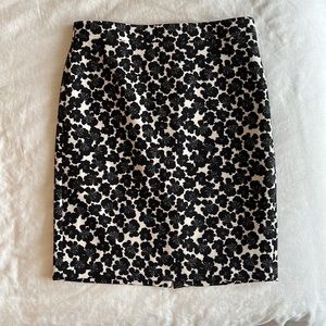 Black and White JCrew Skirt